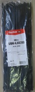 Kabelové stahovací pásky UBN 4,8 x 350, 100ks černé - FISCHER