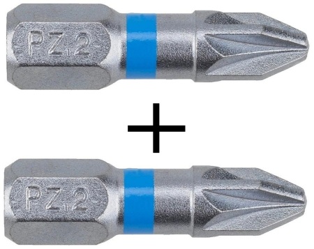 Bit PZ2 BLUE Narex - Super Lock, 2 ks
