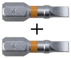Bit Plochý 4mm ORANGE Narex - Super Lock, 2 ks