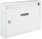 Poštovní paneláková schránka, BÍLÁ, bez děr, 320x240x60 mm